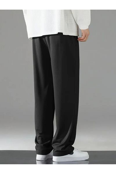 ELF MODA Women's Seasonal Loose Wide Leg High Waist Sweatpants-Asel01