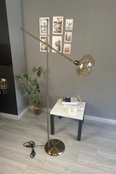 Bamyum Solvia Cam Bal Rengi Makas Gövde Lambader Modern Oturma Odası