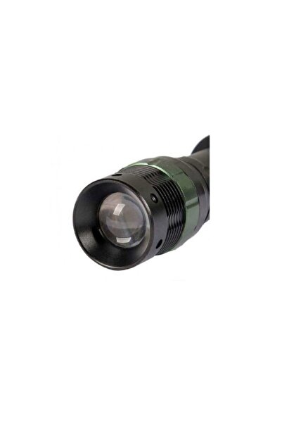 SOHO Lanterna LED metalica, 220V-12V, 18000 Lm, baterie reincarcabila sau 3XAAA, incarcator, zoom, Negru-