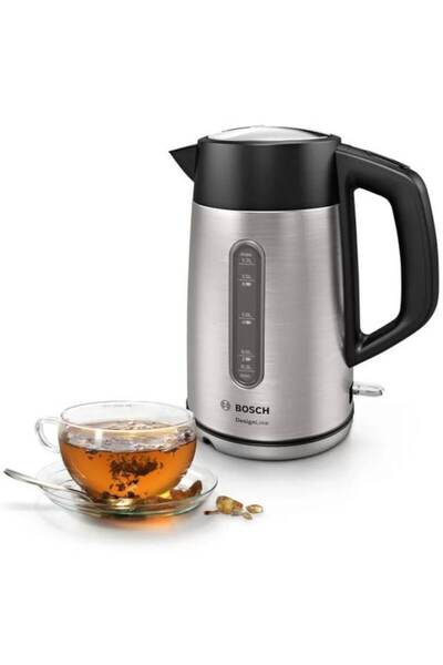 Bosch DesignLine Kettle TWK4P440, 2400W, 1.7 L, limescale filter, stainless steel