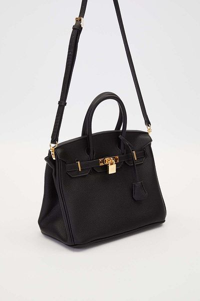 Levidor Large Handbag with Black Accessory Detail