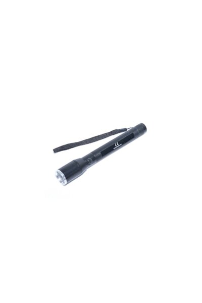 SOHO Lanterna metalica LED zoom, 3 W, multifunctionala, alimentare 2x AA, Negru