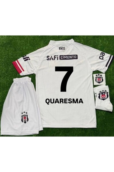 kombinezyum SİYAH/BEYAZ 2026 ./QUARESMA/..' 7 Yeni Sezon Deplasman Beyaz Çocu...
