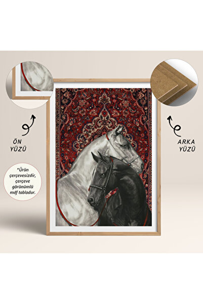 HOMEPACK TEKLİ ÇERÇEVE GÖRÜNÜMLÜ MDF POSTER SANATSAL DUVAR DEKORU TK/789