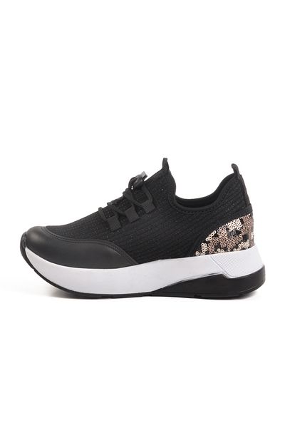 AYAKMOD Pantofi de damă cu șireturi Anorak negru 702417 Z
