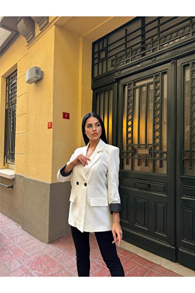 WeShaya Бяла полиестерна риза с копчета