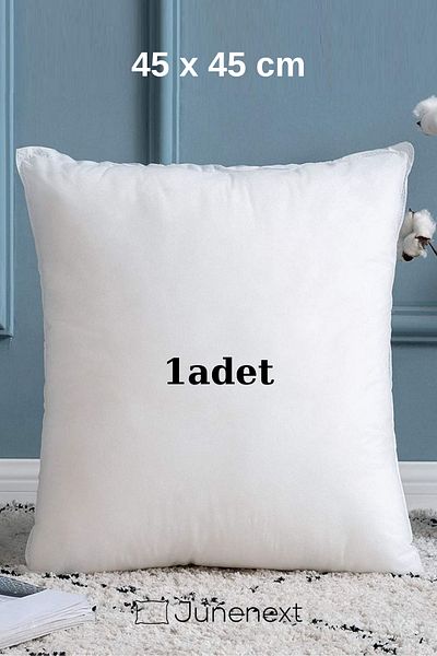 jn junenext 1Pc 45X45Cm Beads Silicone Filled Throw Pillow Inner Cushion Throw Pillow, Filled Throw Pillow