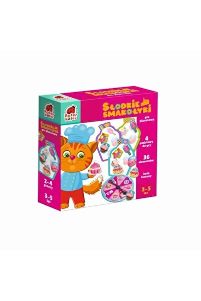 Roter Kafer Joc educativ Roter, Set de 4 baze, 36 de gustări, 1x Roata norocului