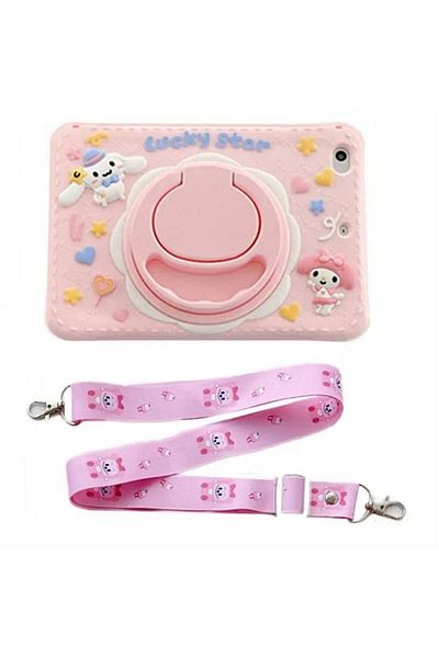 TEKNETSTORE Samsung Galaxy Tab S9 Fe 10.9 Inch Sm-X510 Case Lucky Star Fun Child Protection with Hanging Stand