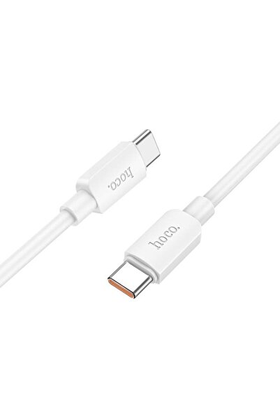 Hoco Кабел за данни и зареждане USB-C към USB-C X96, 100W, 1м, Бял