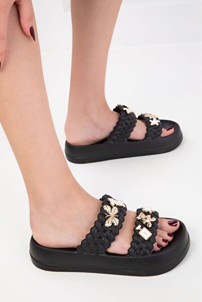 akınabella Daily Comfortable Buckle Slippers