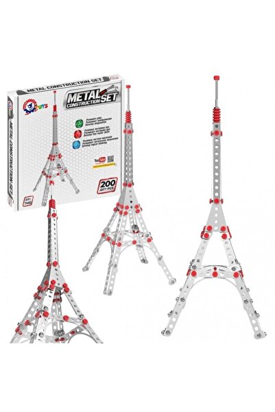 Technok Constructor Eiffel Tower, TechnoK, 200 pieces, red/grey, 37 cm