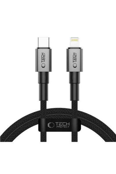 Tech-Protect Cablu de încărcare USB-C la Lightning Ultraboost DNA, 27W, 1m, Gri