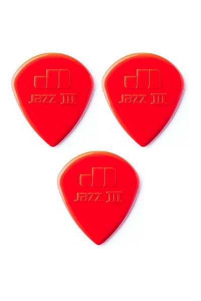 DUNLOP Jim 47r3n Κιθάρα Πένα 3 τεμαχίων Nylon Jazz II Red Plectrums