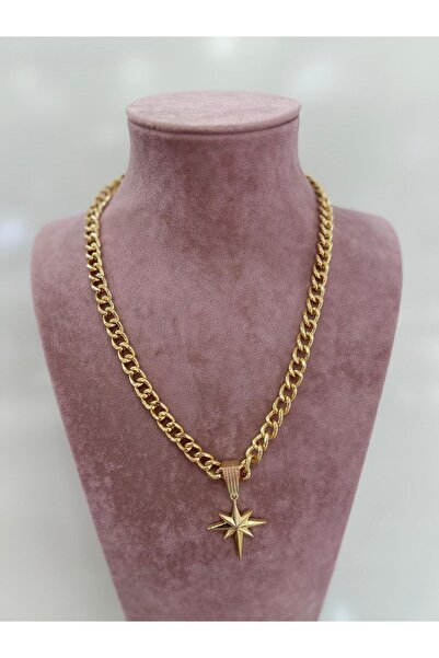 Gold Çelik Kolye