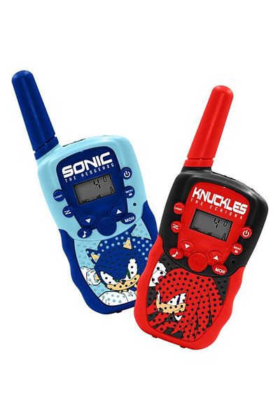 OTL Set walkie talkie for children Technologies SONIC THE HEDGEHOG, Range 1 km, 16 channels (Blue/Re