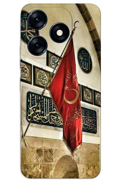 MRCİLETİSİM حافظة تكنو سبارك 10 4G غطاء خلفي مطبوع بنمط HD - الجانب الأيمن