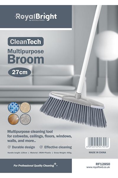 ROYALFORD Floor Broom With Stick