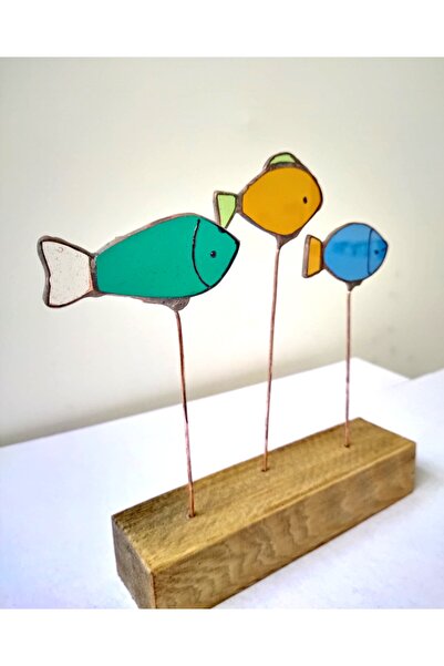 anonim vitray dekoratif 3lü kuş modeli