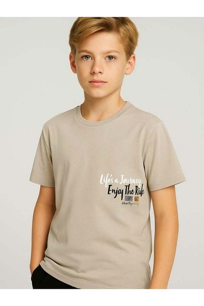 Zekids Boy's Lifes Written T-Shirt