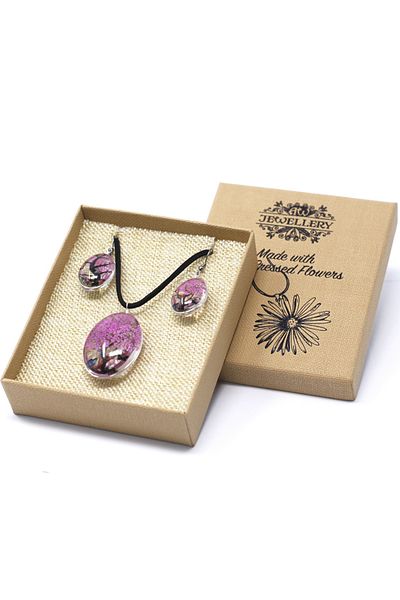 OEM Pressed Flowers - Tree of Life Set - Bright Pink