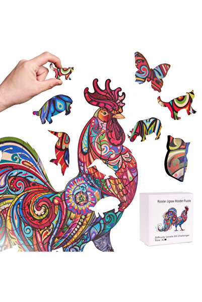 OEM Пъзел Кокос А3, Дървен, 29 x 41 см, Многоцветен