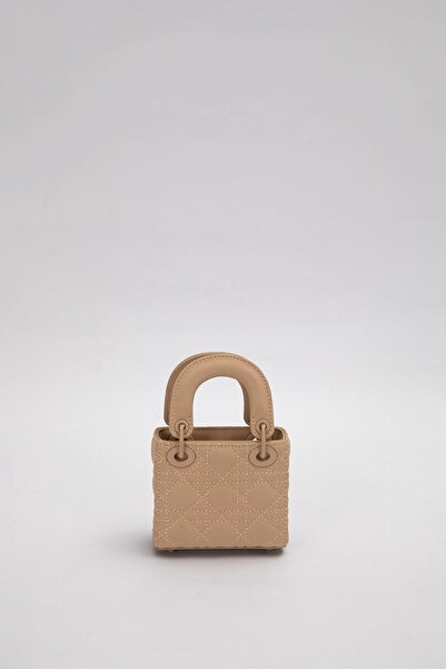 Levidor Kahve Mini Boy Aksesuar Detaylı El Çantası