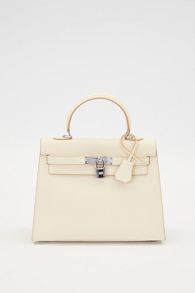 Levidor Cream Silver Lock Detail Handbag