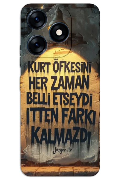 MRCİLETİSİM Tecno Spark 10 Pro Case Hd Pattern Printed Back Cover - Wolf Fury