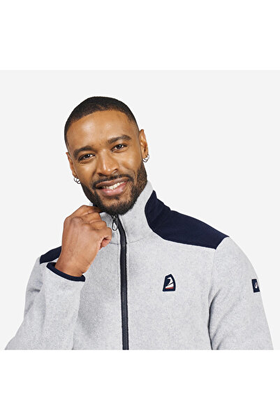 Decathlon Tribord Men's Warm Sailing Fleece - Variegated Gray - Sailing 100