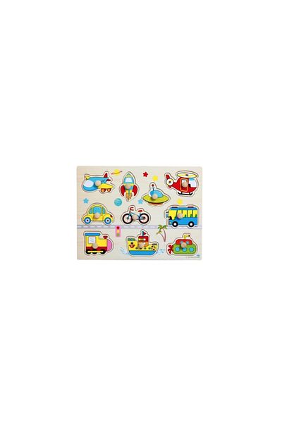SOHO Wooden puzzle with aircrafts, 10 pieces, educational purpose