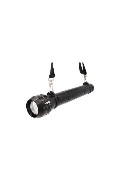 SOHO Lanterna LED cu busola, curea inclusa, aluminiu, Negru