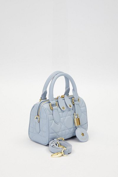 Levidor Blue Lock Accessory Detailed Handbag