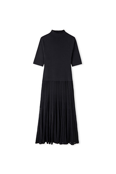 İpekyol Transparan mix triko elbise