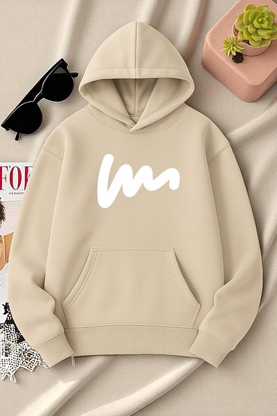 uyguntarz Unisex W Printed Oversize Sweatshirt