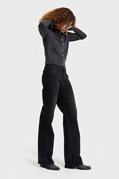 its basic Women's Black Color 1W5-1 Straight Fit Lycra Fabric Inner Size 80cm Denim Jean