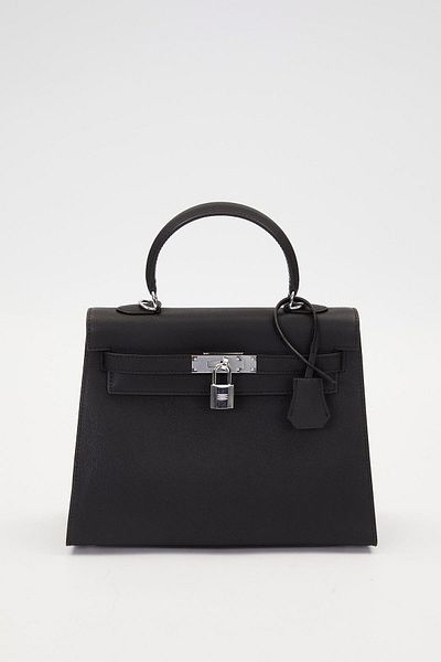 Levidor Black Silver Lock Detail Handbag