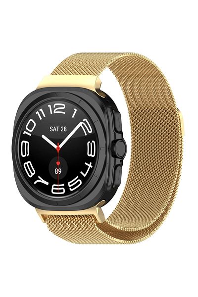redmud teknoloji Stainless Steel Mesh Metal Mesh Cord-Magnetic Buckle Compatible with Samsung Galaxy Watch 8 Classic