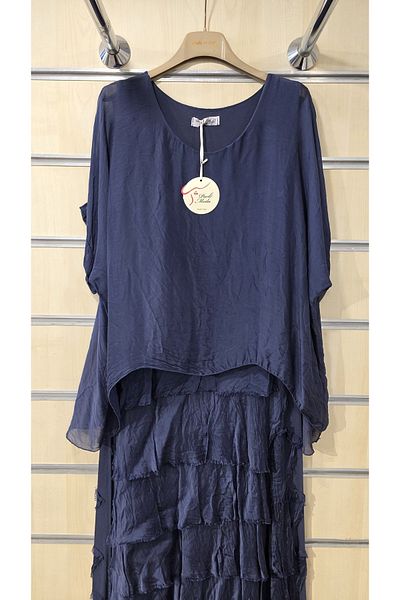 Park Moda Italian Layered Silk Dress