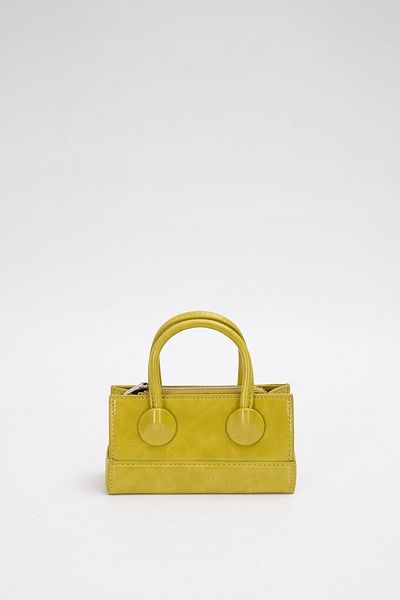 Levidor Green Adjustable Lock Detailed Handbag