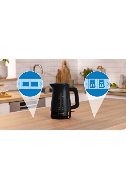 Bosch TWK3M123 Electric Kettle, 1.7l, Black