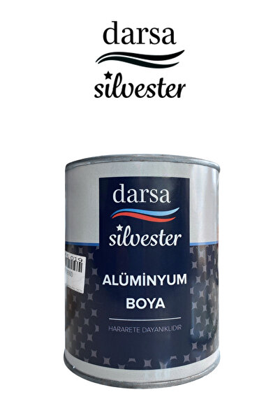 DARSA Silvester Parlak Alüminyum Yaldız Boya 0,12L -0,45L -0,75L | Yüksek Isıya Dayanıklı Metal Boya