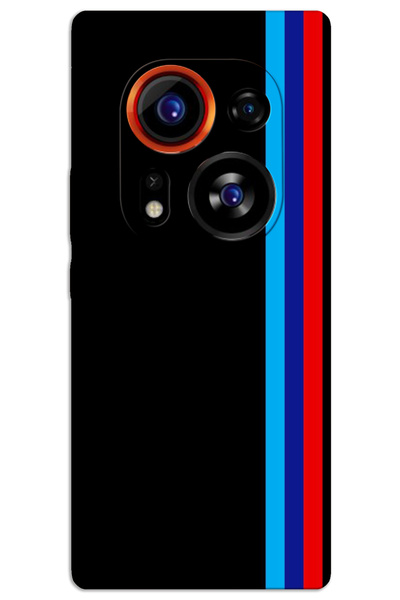 Tecno Phantom X2 Pro Kılıf HD Desen Baskılı Arka Kapak - Üç Şerit