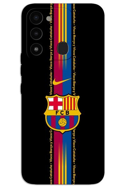 MRCİLETİSİM غطاء خلفي مطبوع بنمط HD لهاتف Tecno Spark 8C - برشلونة