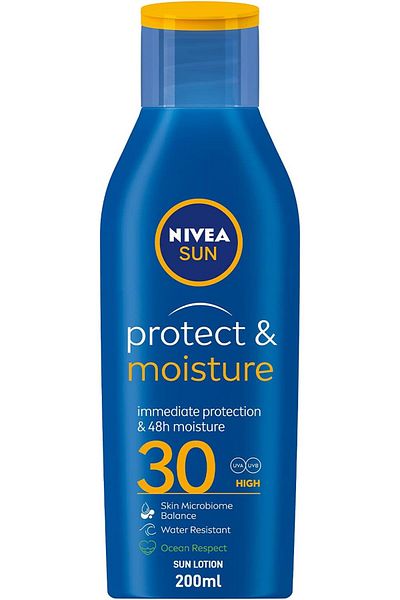 NIVEA Sun Lotion SPF 30, Protects Against UVA/UVB Rays, 200ml