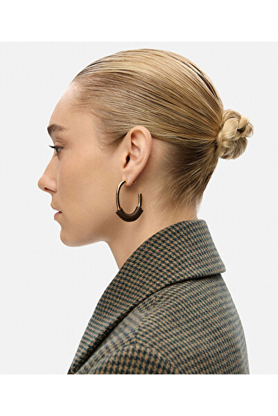 İpekyol Kontrast halka küpe