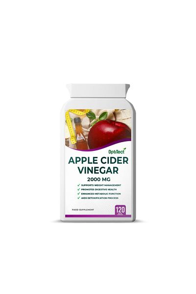 OptiTect Apple Cider Vinegar, 120 Veggie Capsules, Supports Weight Management