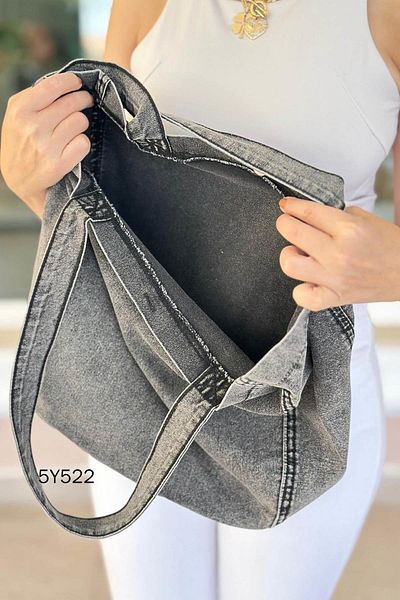 İnce Topuk Denim Bag 5Y522
