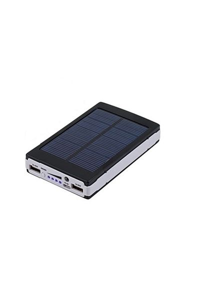 barste Barste external battery, solar panel charging/12v, capacity 20,000 mah, black color