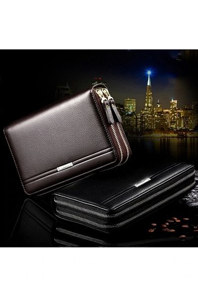 AyShop Card Capacity Zipper Multi-Pocket Convenient Hand Wallet
